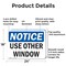 Signmission Use Other Window, 24 in W x Rectangle, Aluminum OS-2PACK-NS-A-1824-L-16790 - alternate 3